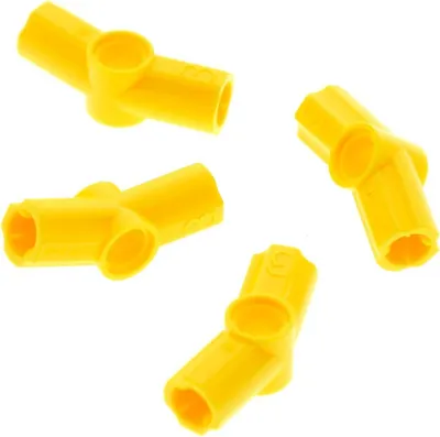 Produktbild von 4x Lego Technic Achsen Pin Verbinder Winkel #3 157.5 ° gelb 4107067 32016