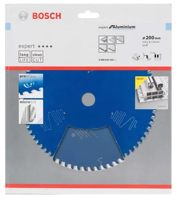 Imagen del producto de Disco de sierra circular profesional para aluminio, diámetro de 200 mm, grosor de 30 mm, 60 dientes