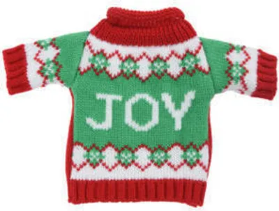 Produktbild von Weinflaschenpullover XMAS, 26 cm