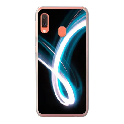 Produktbild von MuchoWow® Handyhülle Schutzhülle Hülle für Samsung Galaxy A20e Hell - Blau - Abstrakt Silikon Softcase Handy Hülle - Abdeckung