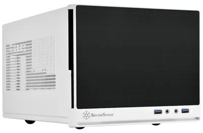 Produktbild von Silverstone SG13, Mini Tower, PC, Schwarz, Weiß, Mini-ATX, Mini-DTX, Kunststoff, Stahl, 6,1 cm