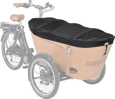 Zdjęcie produktu dla Plandeka przeciwdeszczowa Babboe do modeli Carve/Flow, czarna