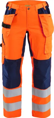 Produktbild von Blakläder Damen-Warnschutzbundhose 71631811 orange/marine Warnorange, 48