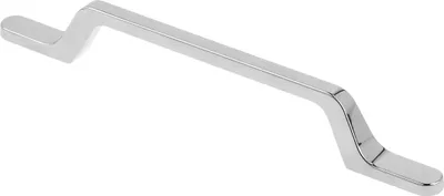 Produktbild von GTV - Möbelgriff FLAVIO - Griff Griffe Möbelgriffe - Bohrlochabstand 128 mm - Zamak - Chrom glänzend