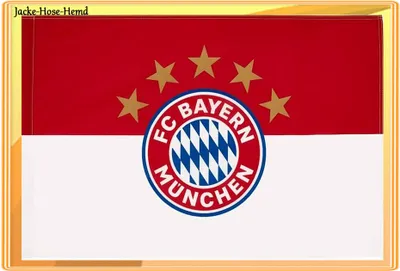 Produktbild von FC Bayern München Fahne Flagge XL Hissflagge 5 Sterne Gr. 180x120cm