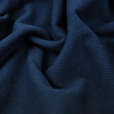 Produktbild von Rippstrickstoff (Bündchen) - marineblau
