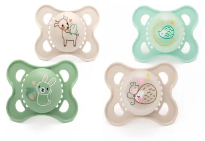 Produktbild von MAM Original Schnuller für Tag und Nacht | 0-6 Monate | Inklusive 2 im Dunkeln leuchtender Schnuller | Kiefergerechtes Design | Baby Zubehör | Beige (verschiedene Modelle)