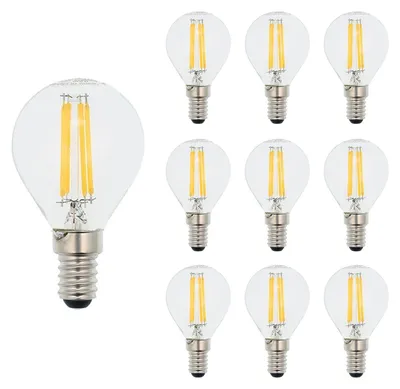 Produktbild von VITO E14 LED Filamentlampe G45 6W 724lm 2700K 240V 45mm 10 Stück