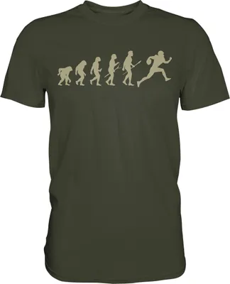 Produktbild von American Football Evolution T-Shirt – Urban Khaki / 3XL