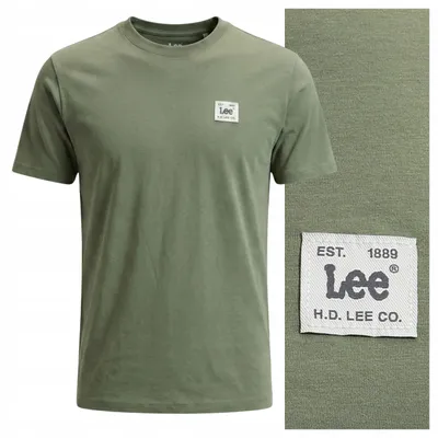 Produktbild von Lee | Herren-T-Shirt mit gewebtem Label, grün, Kurzarm, Größe S