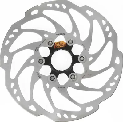 Image de SHIMANO ISMRT70M Disque de frein SM-RT 70 M 180 mm, fixation CenterLock ICE-Tech, noir/argenté