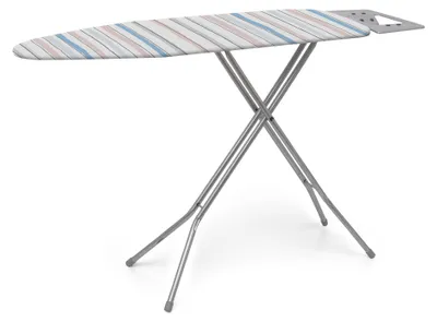 Produktbild von Rayen Bügeltisch | Bügelbrett mit Metallgitter | Höhenverstellbar | Bügeleisenablagen | Bügeltische | Maße: 38 X 120 cm | Streifen
