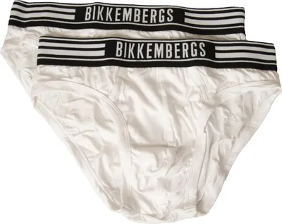Immagine prodotto di Slip uomo BIKKEMBERGS confezione 2 pezzi elastico a vista cotone elasticizzato underwear articolo BKK1USP07BI BIPACK BRIEFS, XXL - EU XXL - US XL - FR 6, Cotone 95%,Spandex 5%