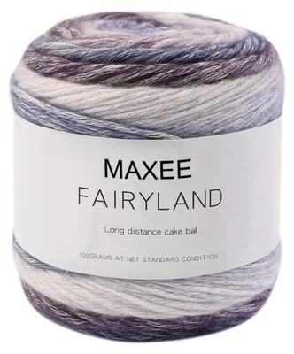 Produktbild von Farbverlaufsgarn 100g 250m Mehrfarbiges Gradient Häkelgarn Baumwolle/Acryl 61-Asche
