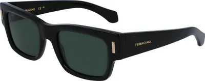 Zdjęcie produktu dla Męskie okulary przeciwsłoneczne FERRAGAMO SF2011S 001 BLACK 53/21/140