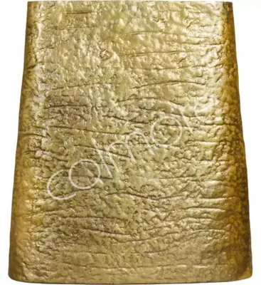Zdjęcie produktu dla Wazon aluminiowy, surowy/złoty, 36x9x39 cm