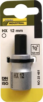 Produktbild von Proxxon 23481 Innensechskanteinsatz 12 mm, 55 mm, 1/2 Zoll