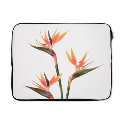 Produktbild von MuchoWow® Laptop Hülle 15 Zoll Blumen - Orange - Natur - Pflanzen Laptoptasche - Laptoptasche - Sleeve - Rundum-Schutz