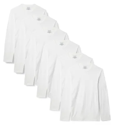Produktbild von A. Essentials Unterhemd Herren Slim Fit Unterhemden mit Rundhalsausschnitt, 6er
