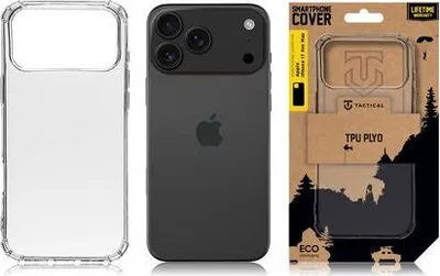 Zdjęcie produktu dla Pokrowiec taktyczny TPU Plyo Cover iPhone 17 Pro Max przezroczysty