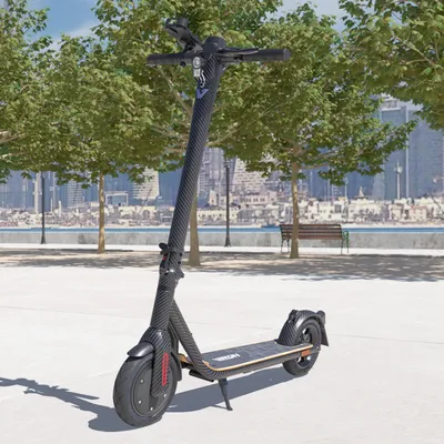 Produktbild von Elektro Scooter mit Straßenzulassung ABE E-Scooter 20 km/h Aluminium Elektroroller eKFV Zulassung Faltbar Roller EScooter - carbon
