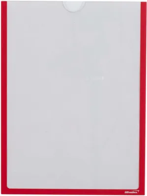 Image de Boîte à pochettes magnétique pour format A4, 302 x 225 mm, lot de 5 pièces, rouge