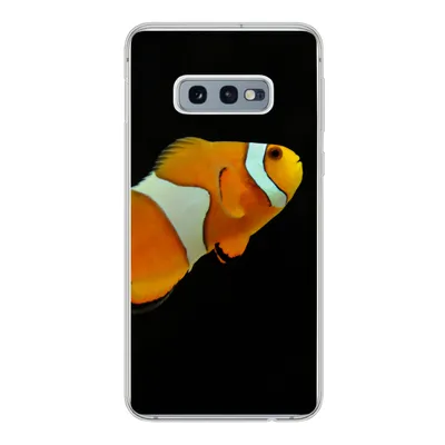 Produktbild von MuchoWow® Handyhülle Schutzhülle Hülle für Samsung Galaxy S10e Fisch - Linie - Schwarz Silikon Softcase Handy Hülle - Handy