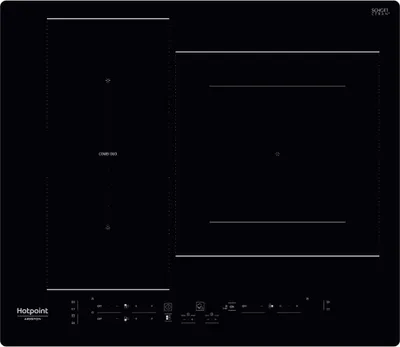 Image de Table de cuisson induction 60cm 3 foyers 7200w noir - Hotpoint - HB2760BNE -