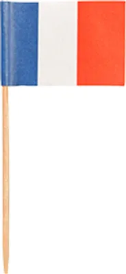 Produktbild von 500 Papstar Deko-Picker 8 cm Frankreich 16637