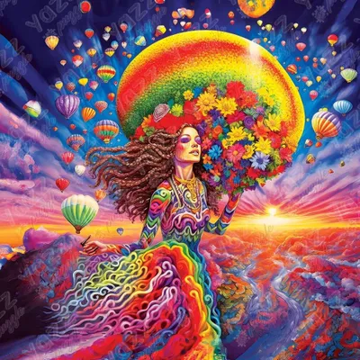 Produktbild von YAZZ Č tvercové puzzle Létat s kvě tinami 1023 dílků