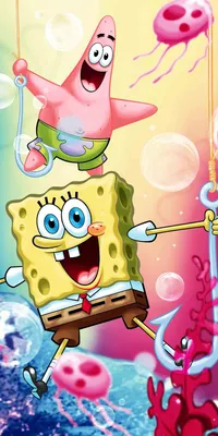 Produktbild von Spongebob Schwammkopf Duschtuch Strandtuch Badetuch  70 x 140 cm.