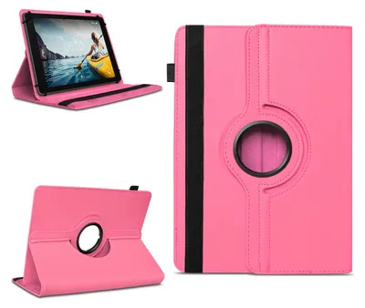 Produktbild von Tablet Tasche für Doogee T30 / S / SE / E / Pro Hülle Schutzhülle 360° Drehbar CaseFarben:Pink