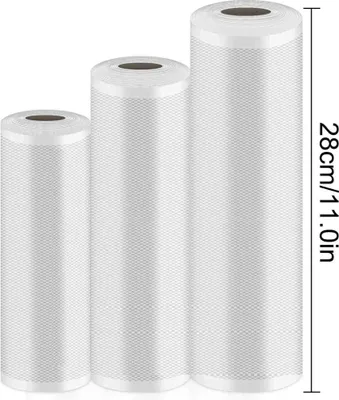 Produktbild von OKWISH Vakuumier-Folienrollen Vakuumierfolie Vakuumbeutel Vakuumrollen 3 Bände