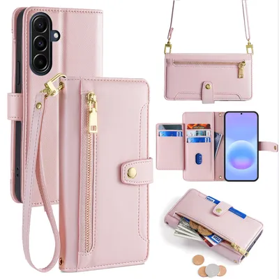 Produktbild von Handykette für Samsung Galaxy A57 Hülle mit Band Handyhülle zum Umhängen Rosa