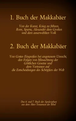 Produktbild von Das 1. und 2. Buch der Makkabäer, das 6. und 7. Buch der Apokryphen aus der Bibel