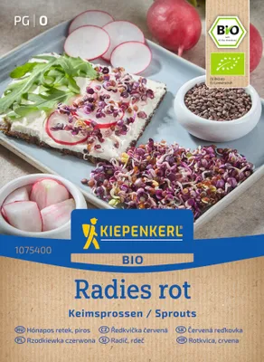 Produktbild von Kiepenkerl Keimsprossen-Saat Radiessamen rot Raphanus sativus sativus 30 g