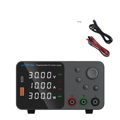 Produktbild von Laborstromversorgung, einstellbare Spannung, hochpräzise Anzeige, TPS3010 Schwarz