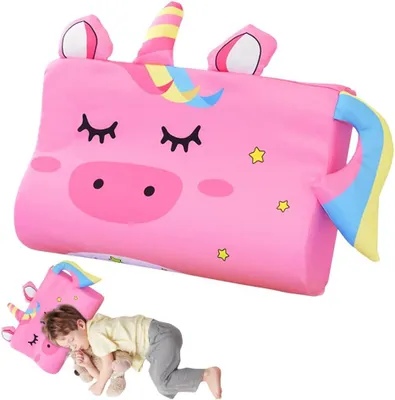 Obrázok produktu pre Detský vankúš 46x26x6 cm, pamäťová pena, jednorožec, pre spanie