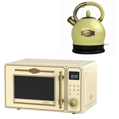 Produktbild von Kaiser Empire M 2530 ElfEm Mikrowelle 25L Mikrowellenherd mit Heißluft Grill 25 Funktionen + Wasserkocher WK 2000 ElfEm