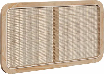 Zdjęcie produktu dla vidaXL Zagłówek z zagłówkiem naturalny 100 x 55 x 3 cm rattan