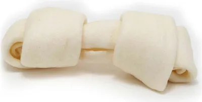 Imagen del producto de Snack para perros Gloria Snackys, tira de cuero crudo, 10-12 cm, forma de nudo, paquete de 30 unidades