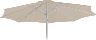 Image de Housse de rechange pour parasol N19, housse de parasol de rechange, Ø 3m tissu/textile ~ crème