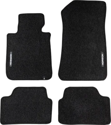 Image de Tapis de Sol de Voiture pour BMW Série 1 E87 2004-2011 Velours Durable Noir 4Pcs