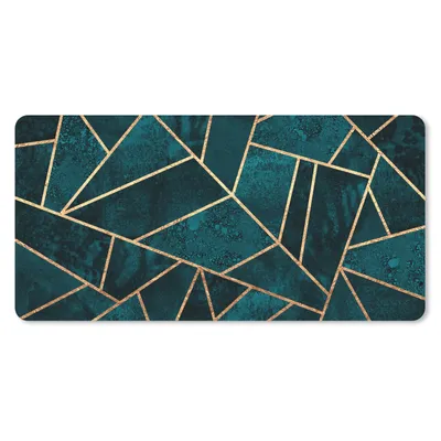 Produktbild von MuchoWow® Mauspad Mousepad Steine - Gold - Luxus - Muster - Abstrakt 60x30 cm - Mousepads - Maus Mat - Pad - Mausunterlage - Nachhaltig