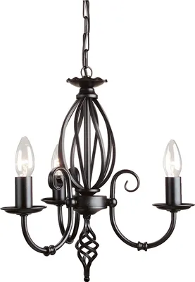 Produktbild von Elstead Artisan Kronleuchter E14 3-fach Schwarz