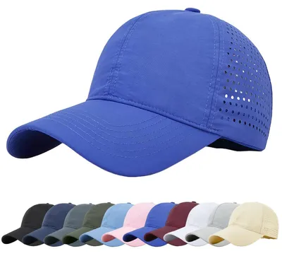 Immagine prodotto di Cappello da baseball in rete, colore blu, ad asciugatura rapida, regolabile, taglia M