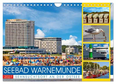 Produktbild von Seebad Warnemünde - Sehnsuchtsort an der Ostsee (Wandkalender 2027 DIN A4 quer), CALVENDO Monatskalender