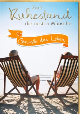 Produktbild von Ruhestand - A4 - Glückwunschkarte im Format 21 x 29,7 cm mit Umschlag