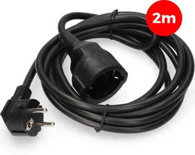 Zdjęcie produktu dla Przedłużacz EDM 23211 Czarny 2 m