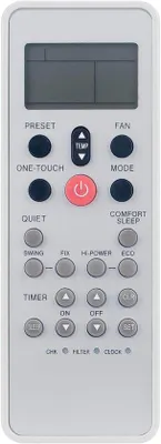 Image de Télécommande de remplacement pour climatiseurs Toshiba AC A/C WH-L03SE, WC-L03SE, KTDZ003, WH-L11SE, RAS-10SKV-E2 Télécommande pour climatiseurs Toshiba AC A/C